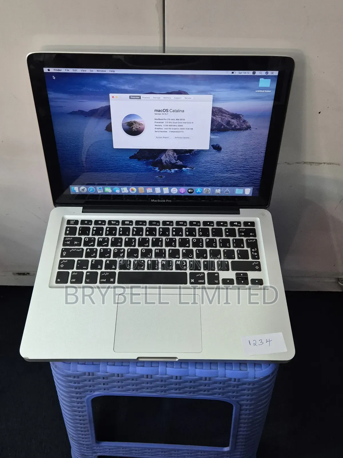 Laptop Apple MacBook Pro 2012 8GB Intel Core I5 SSD 256GB