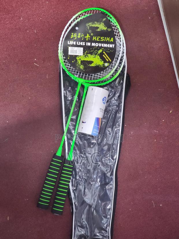 Badminton Racket With Shuttlecock - main view