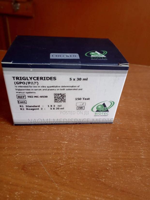 Triglycerides Biochemistry Analyzer Reagent - main view