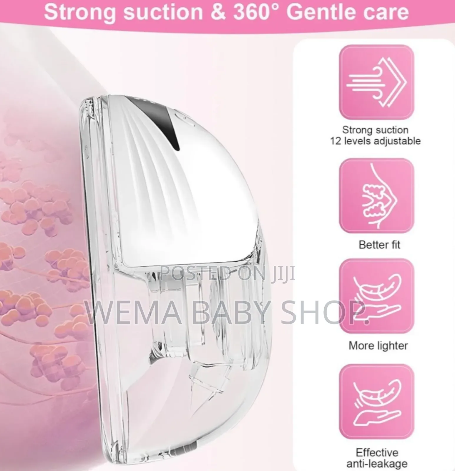 My-375 Single Portable Wearable Rechargeable Breast Pump