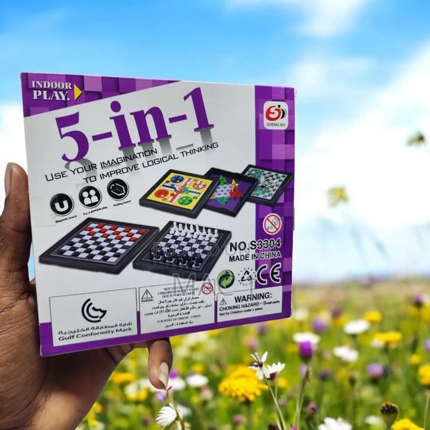 Family Game 5 in 1 Board Set - main view