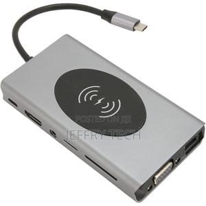 13 in 1 Type C Usb Hub With Wirless Charging - thumbnail 2