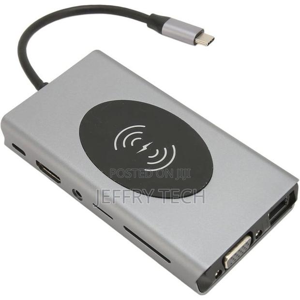13 in 1 Type C Usb Hub With Wirless Charging - main view