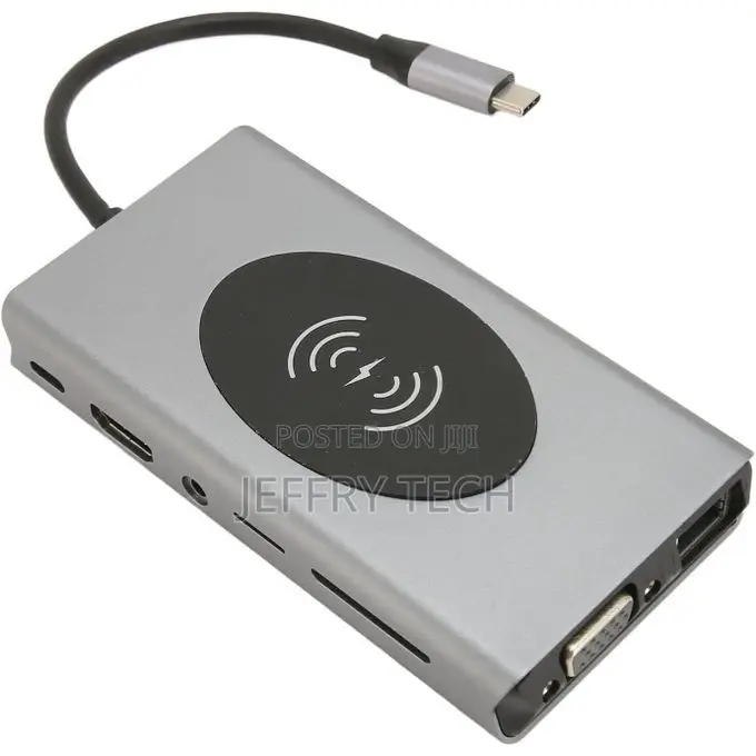 13 in 1 Type C Usb Hub With Wirless Charging