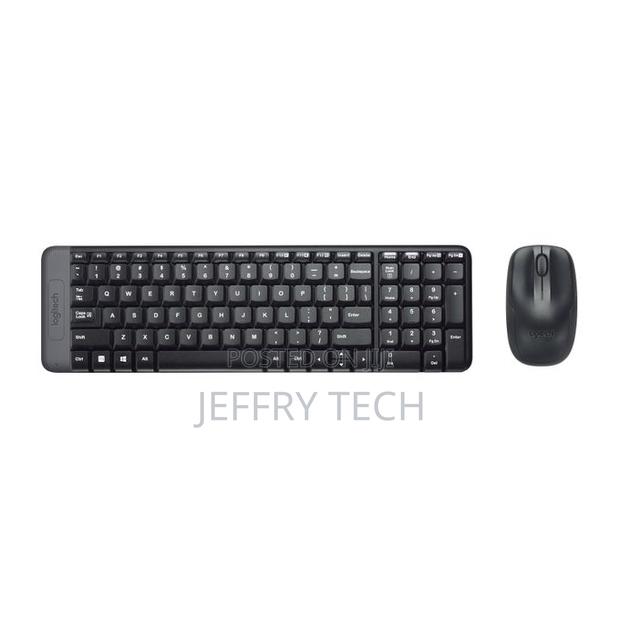 Logitech Mk220 Wireless Keyboard and Mouse Combo Black - main view