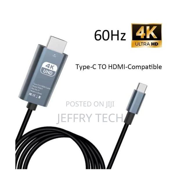 Usb Type-C to Hdmi Adapter Cable – 60hz Screen Mirroring for iPhone - main view