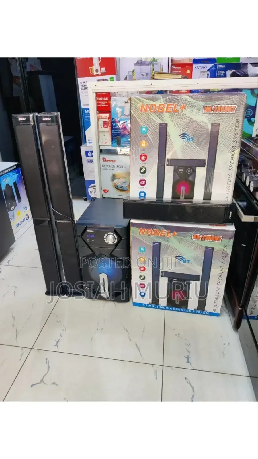 Nobel Nb-2300 Subwoofer 55000w Tallboys