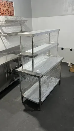 Stainless Service and Storage Area