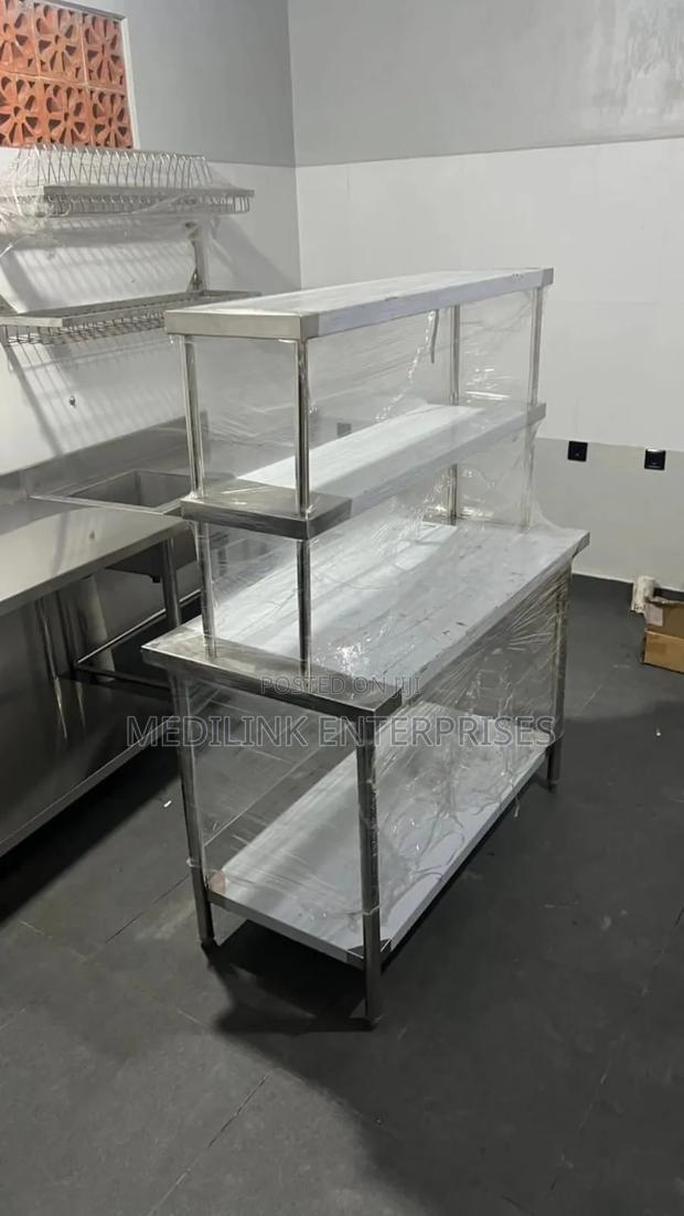 Stainless Service and Storage Area
