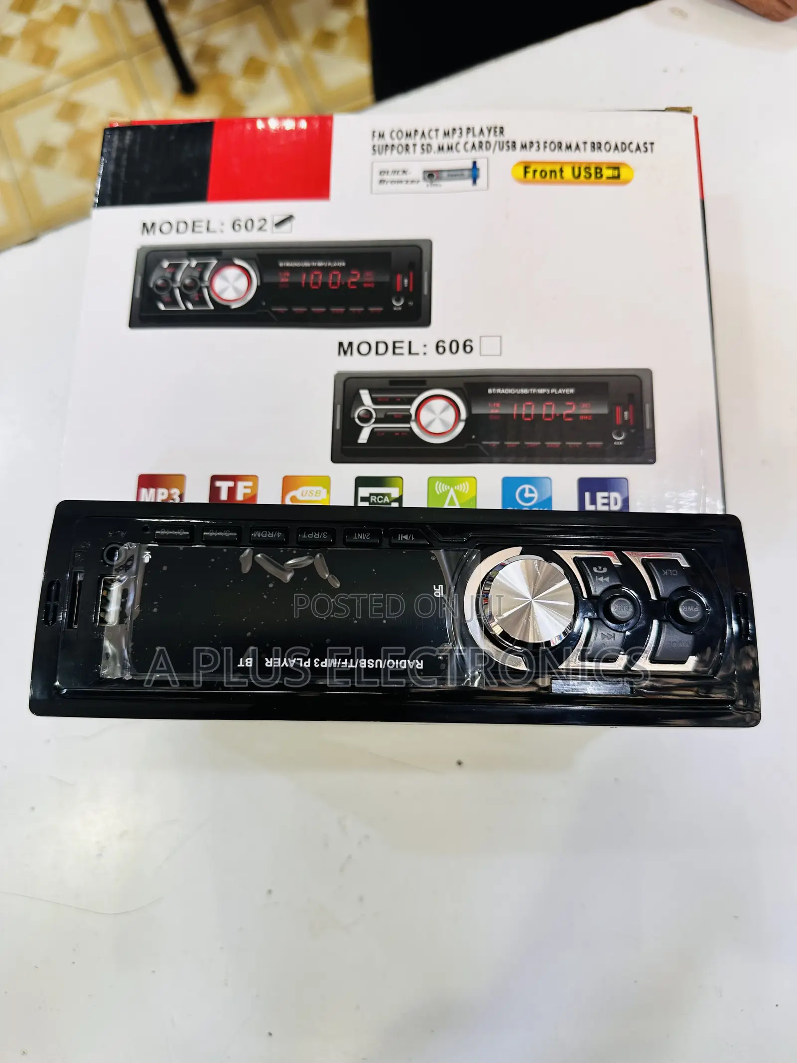 606 Bluetooth Car Radio With Remote Control