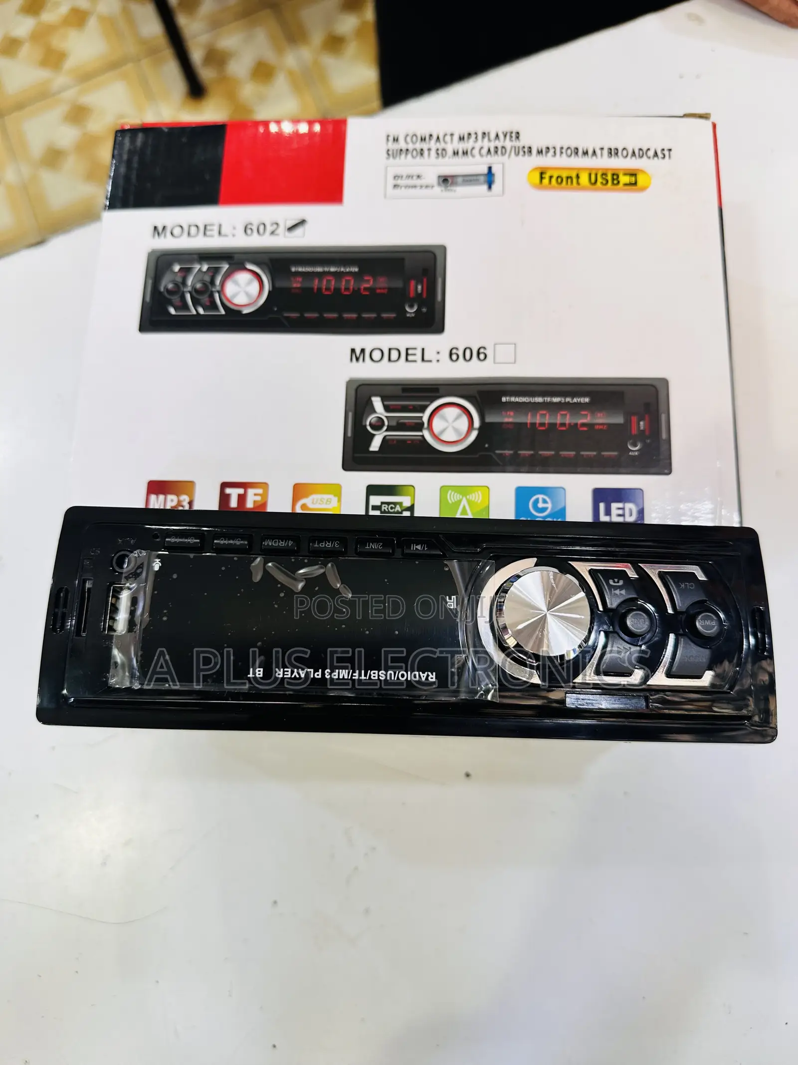 606 Bluetooth Car Radio With Remote Control