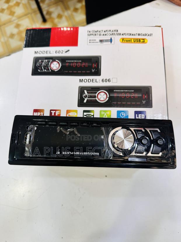 606 Bluetooth Car Radio With Remote Control - main view