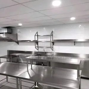 Stainless Kitchen Racks Installation