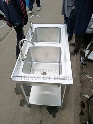 Stainless Steel Kitchen Sink, Double Bowl Sink - thumbnail 2