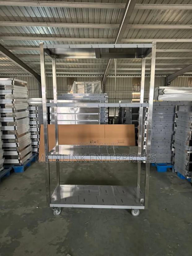 Stainless Steel Movable Storages Kitchen Racks