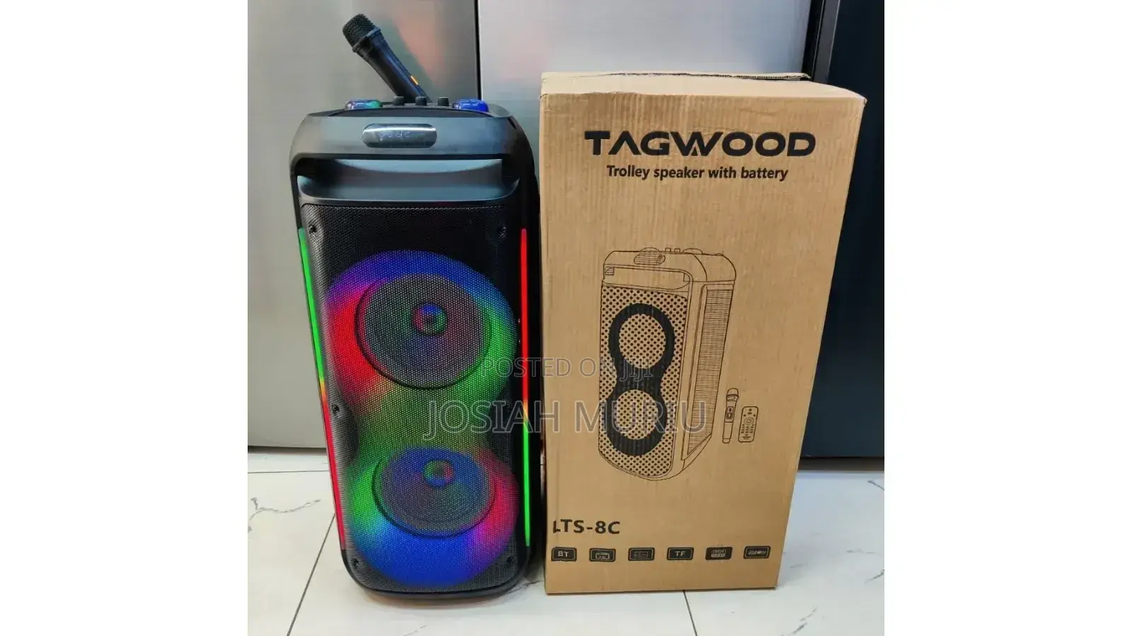 Tagwood LTS-8c Rechargeable Party Box Speaker With Mic Remote