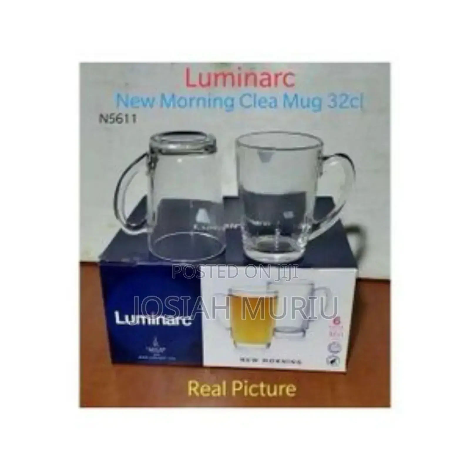 6pcs Set New Morning Clear Mugs for Home/Restaurant Use