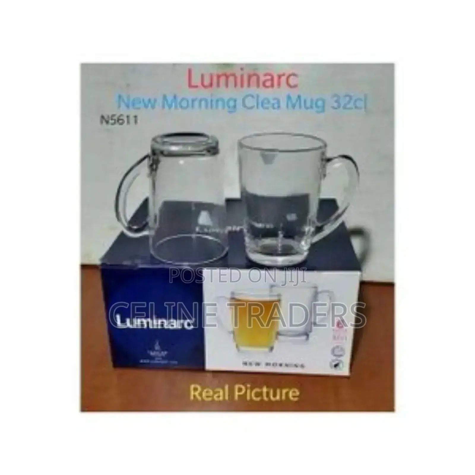 6pcs Set New Morning Clear Mugs for Home/Restaurant Use