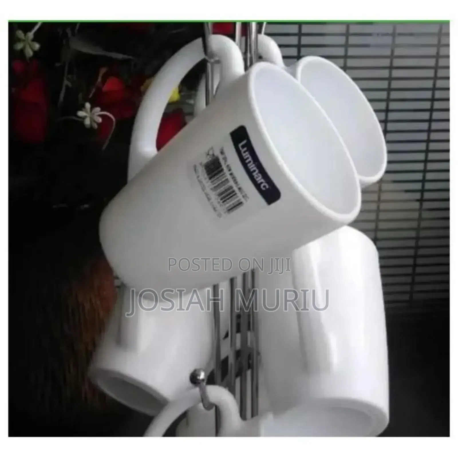 *Set of 6 New Morning White Cups 