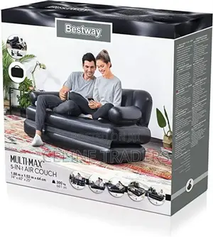 *Inflatable Sofa Bed With Manual Pump