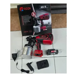 Edon 18v Original Spraygun 
With Metalic Tank 750ml
2 Batteries