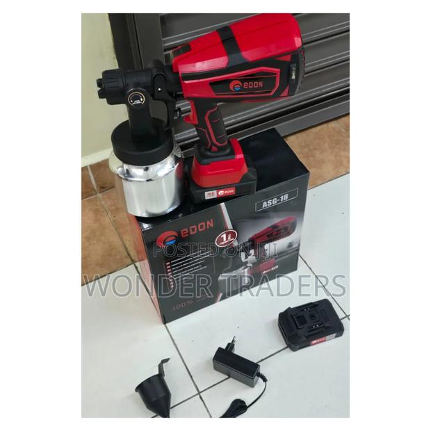 Edon 18v Original Spraygun
With Metalic Tank 750ml
2 Batteries
.