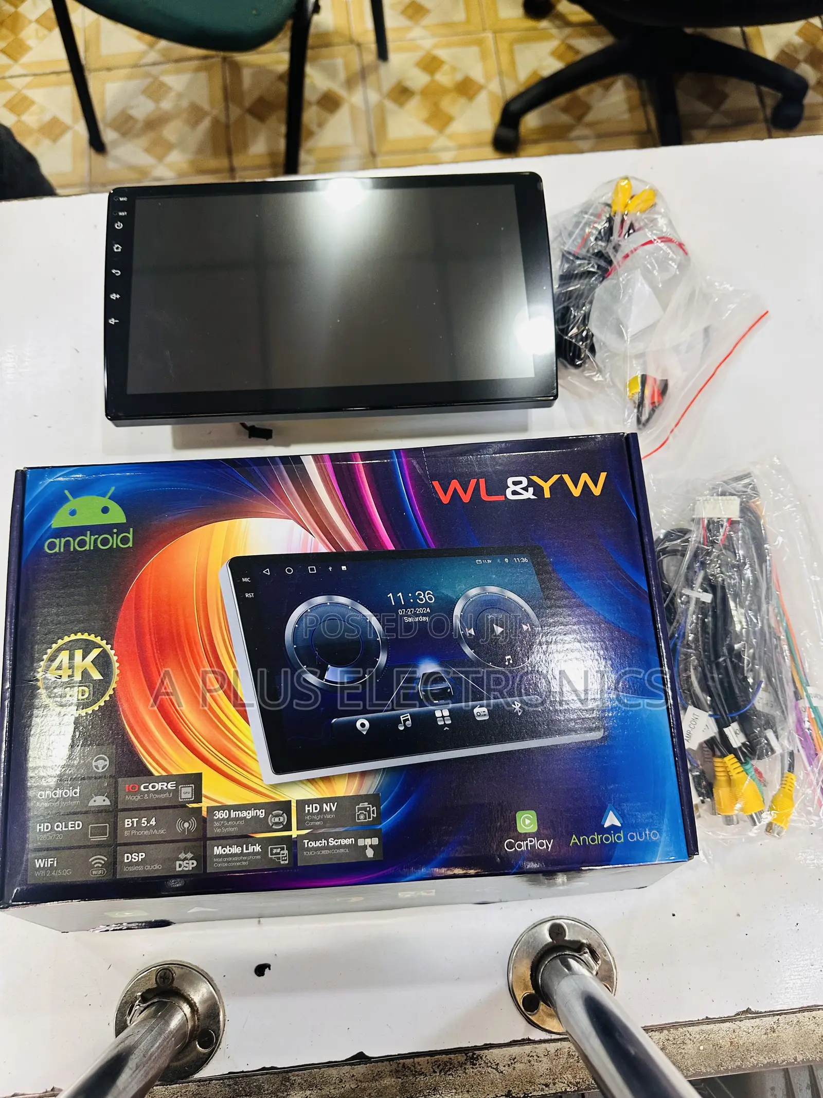 10 Inch Android Car Radio, 4+64gb Double Din