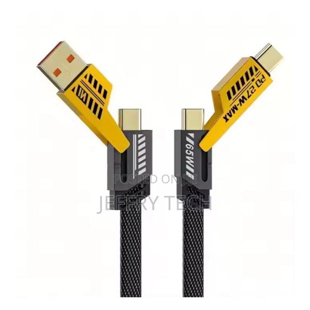 4 in 1 Pd 65w Fast Charging Usb Cable Aluminum Alloy Type C to Usb C - main view