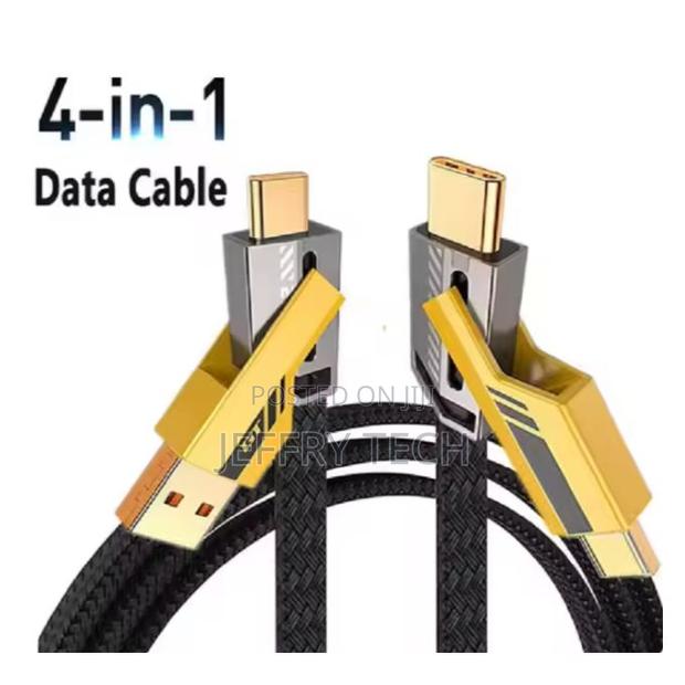 4 in 1 Pd 65w Fast Charging Usb Cable Aluminum Alloy Type C to Usb C - thumbnail 3
