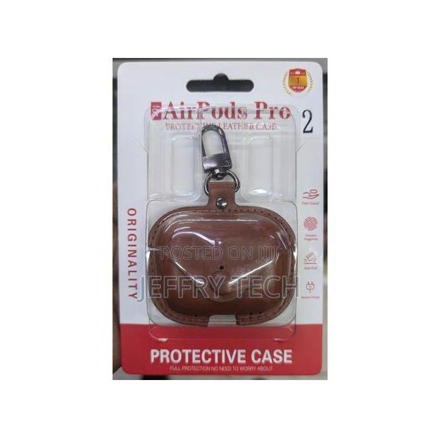Airpods Pro Protective Leather Case – Anti-Fall Shockproof Cover With - main view