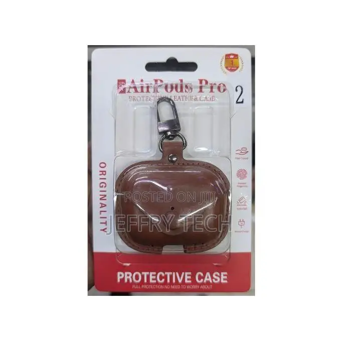 Airpods Pro Protective Leather Case – Anti-Fall Shockproof Cover With