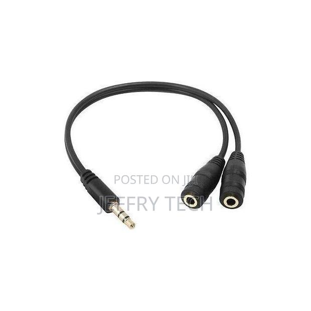 Male to 2 Female Y Splitter Audio Cable