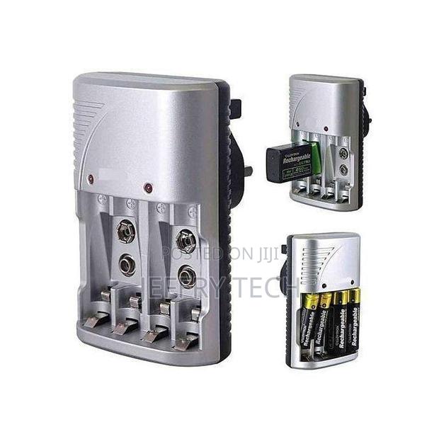 Pujimax Multiple Power Standard Charger 4 Slots for Aa Aaa 9v