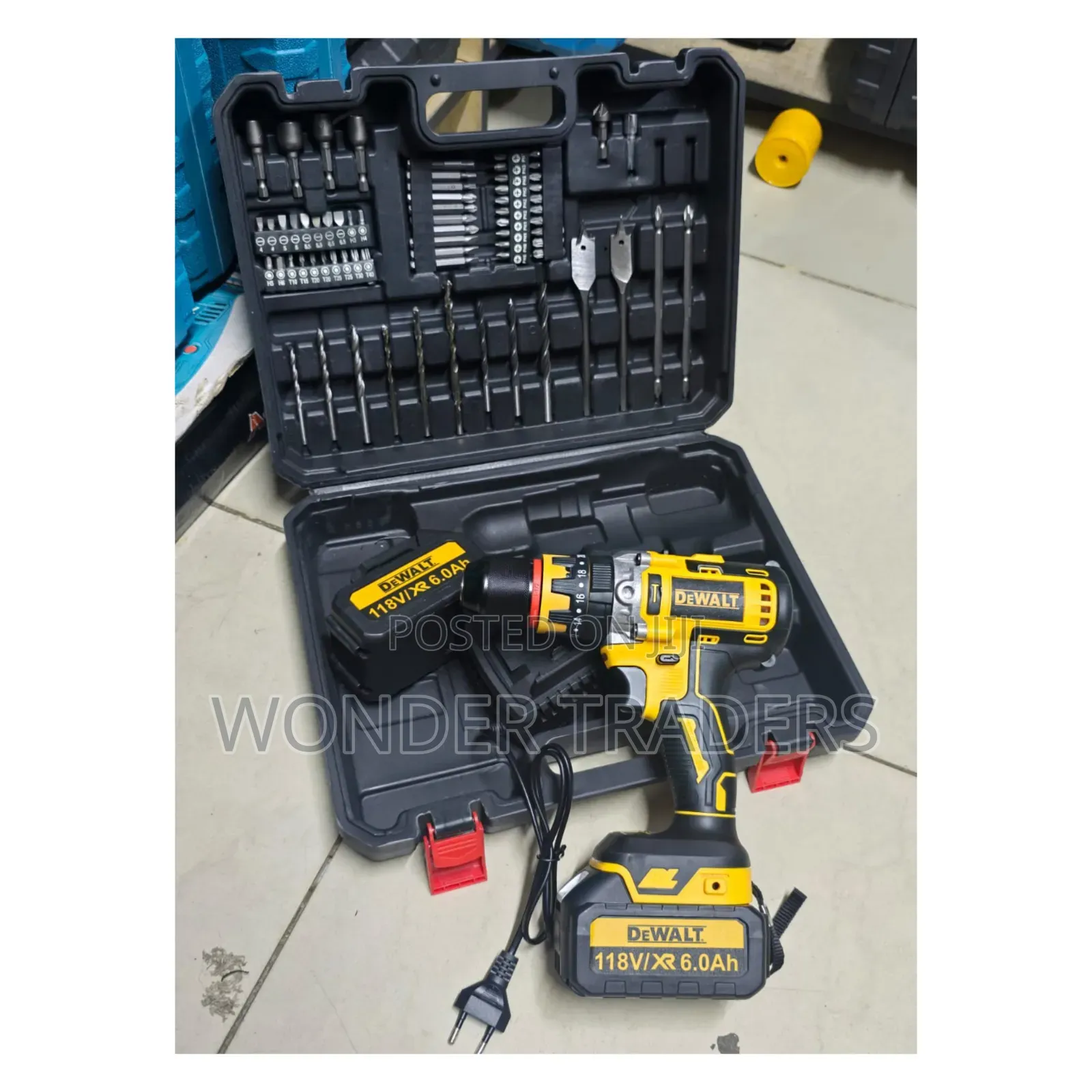 118v Brushless Cordless With Hammer Fuction 
47pcs Accessories