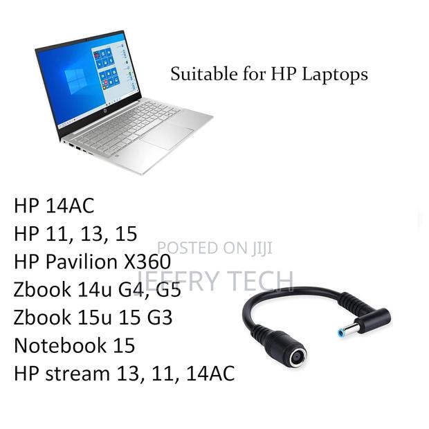 Blue Pin Adapter Cable 7.4x5.0 to 4.5x3.0mm Tip Dc Auxiliary Power Cha - thumbnail 3