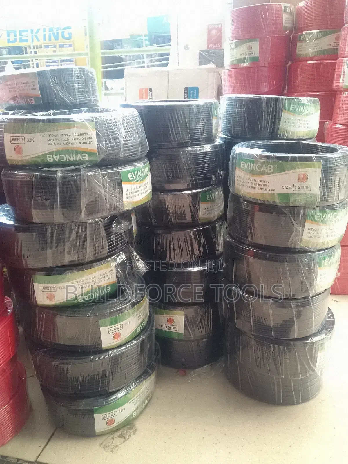 High Quality 2.5mm Evincable 90mtrs Electric Single Cable