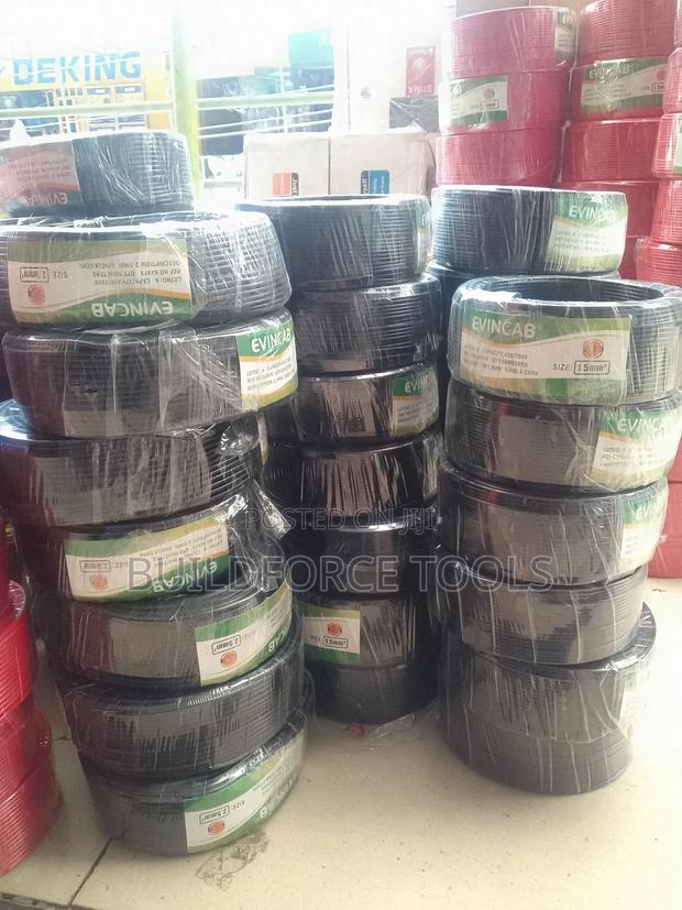 High Quality 2.5mm Evincable 90mtrs Electric Single Cable
