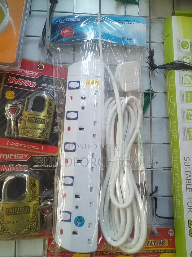High Quality 5way With Surge Protector 10mtrs Extension