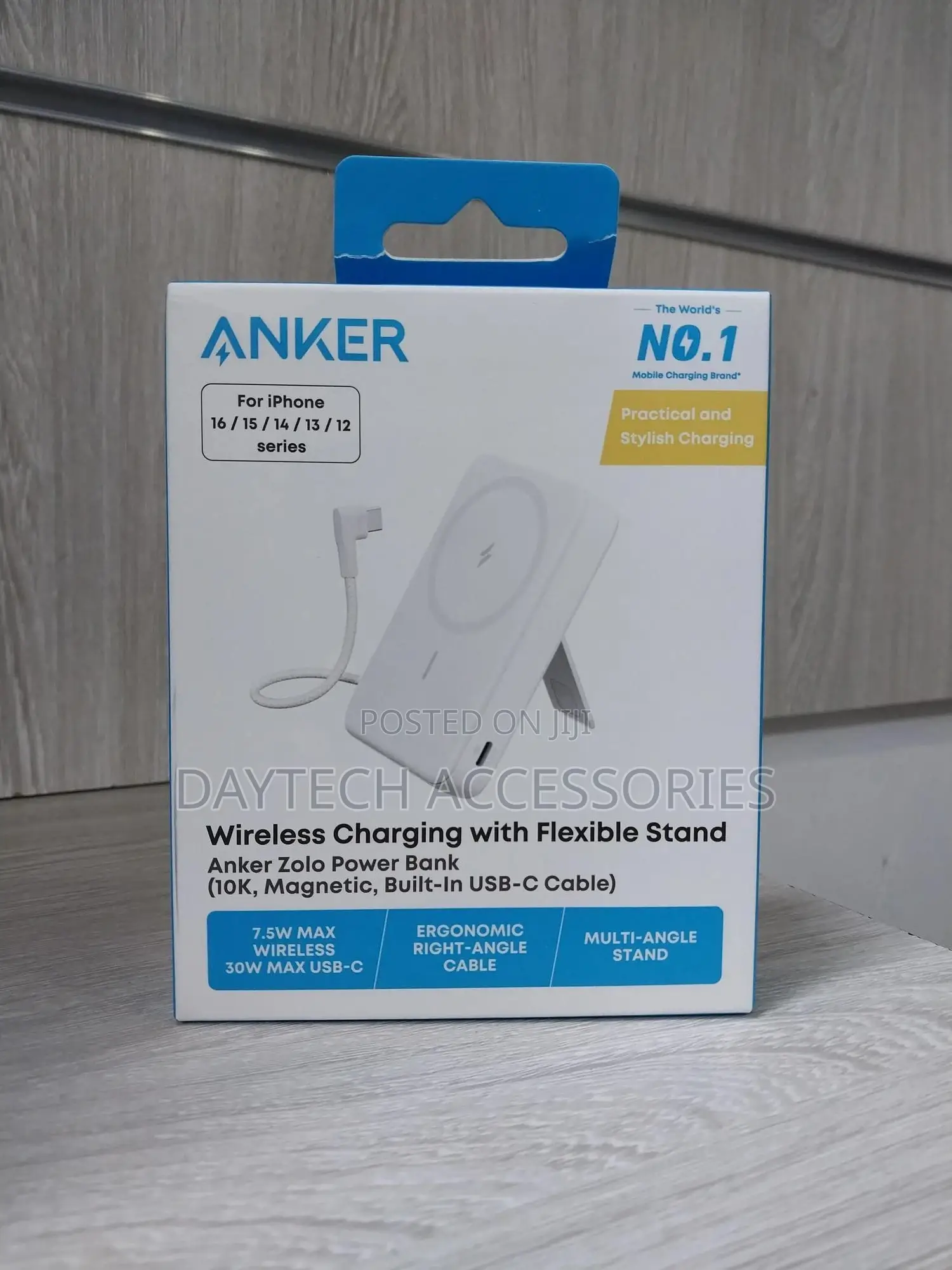 The Anker Zolo Power Bank (, Magnetic, Built-in Usb-C Cable)