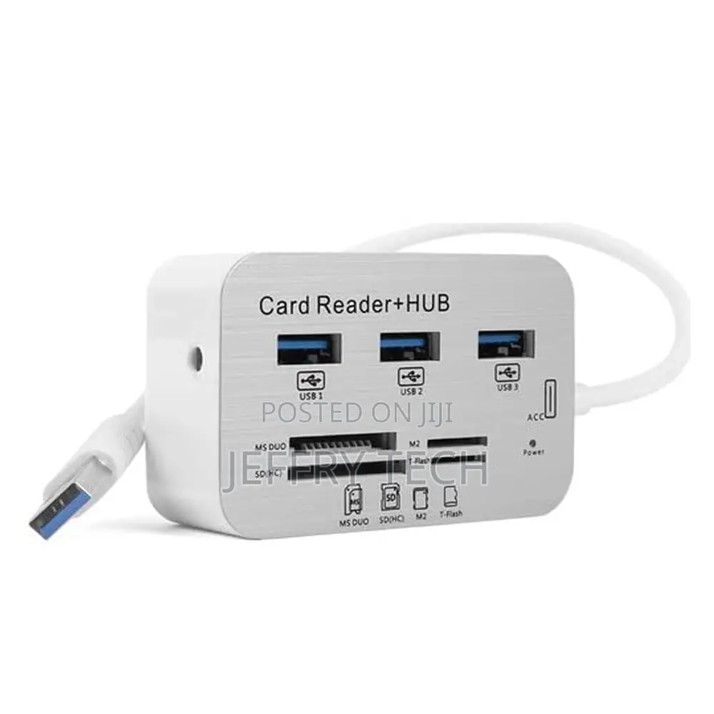 7 in 1 Usb 3.0 3.1 and 3 Ports Usb Hub Combo Ms/ M2/ Sd/Tf Card Reader