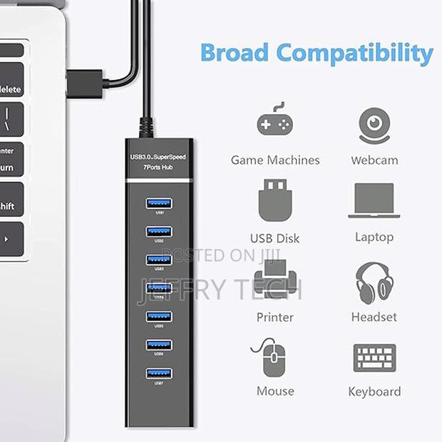 Ekraj High Speed 7 Port 3.0 Usb Hub - thumbnail 3
