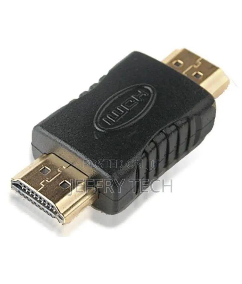 Hdmi Adapter - Male to Male Gold Plated Connector Extender Coupler For