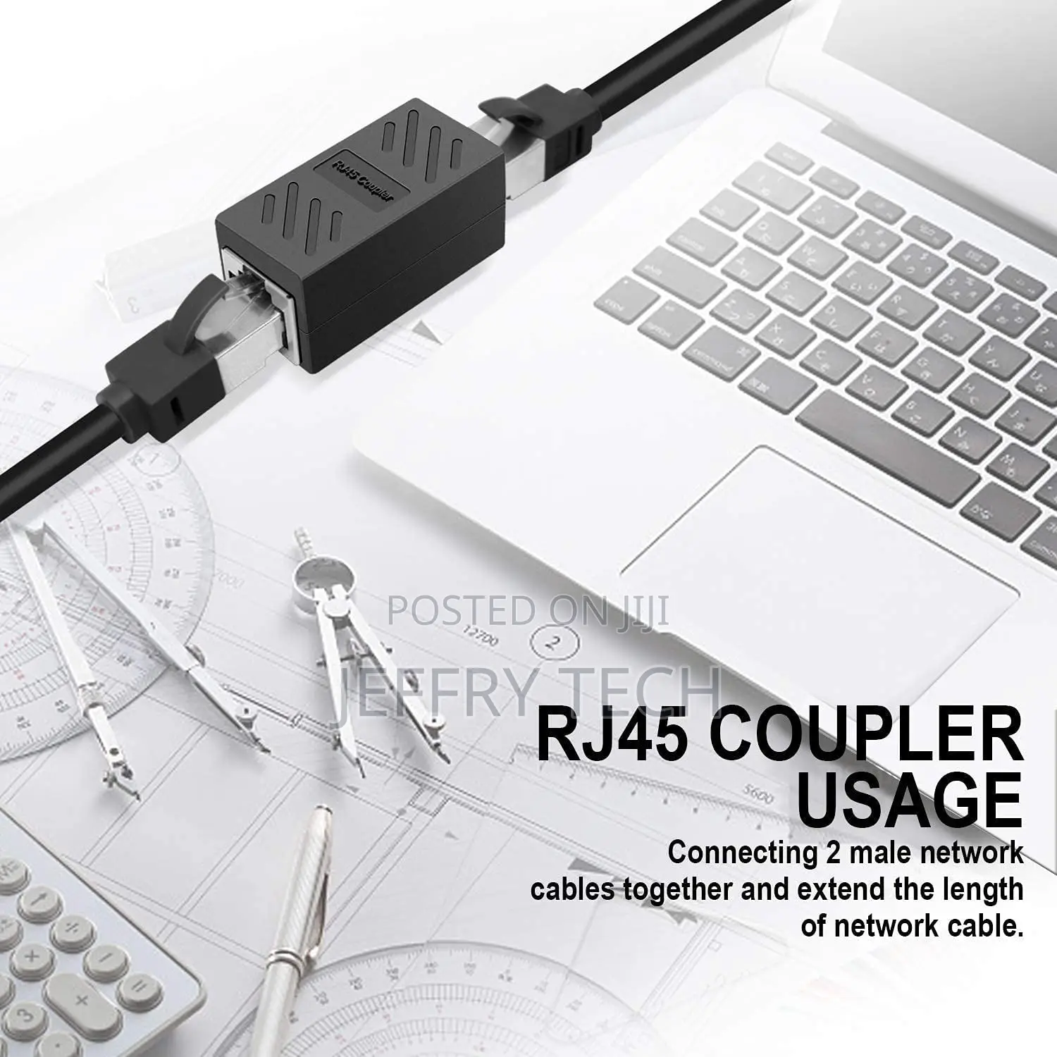 Ekraj Rj45 Coupler Cat6 Cat5e Ethernet Cable Extender Female to Female