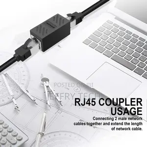 Ekraj Rj45 Coupler Cat6 Cat5e Ethernet Cable Extender Female to Female