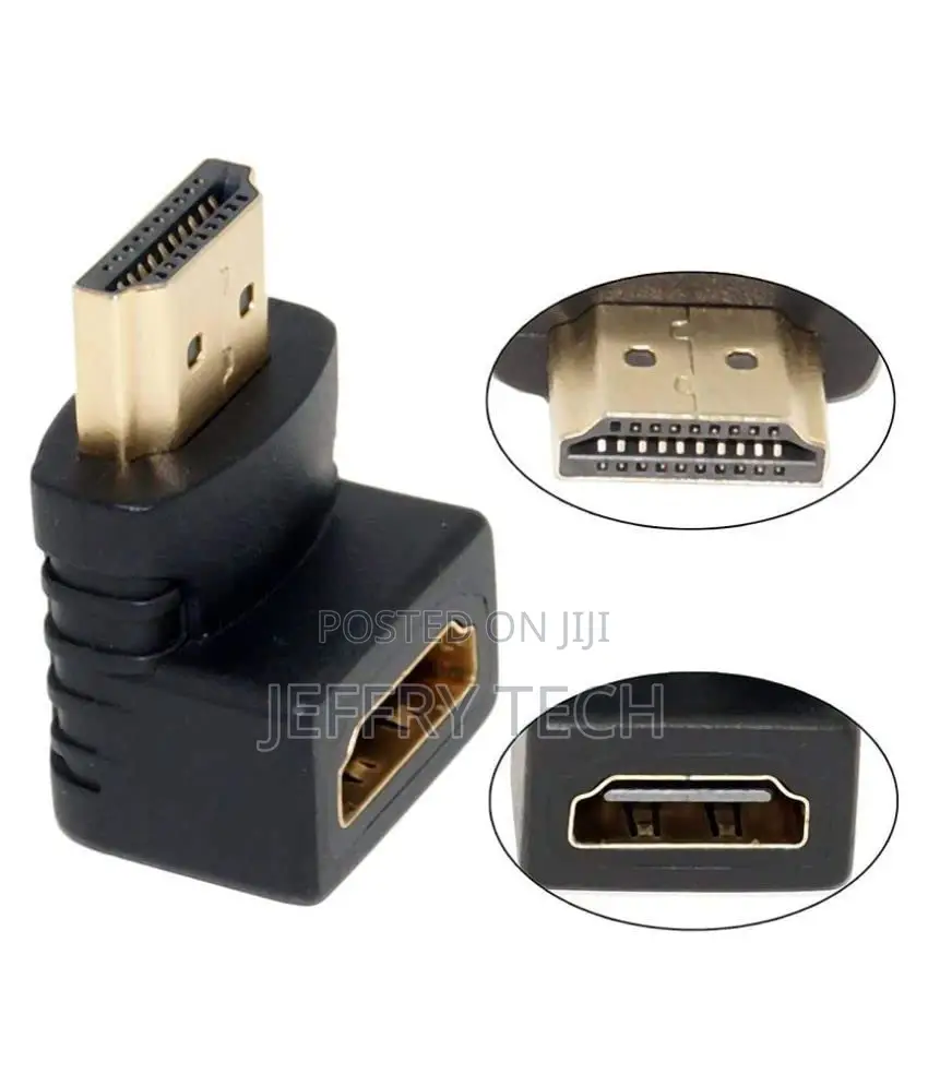 Hdmi Male to Female Converter Connector Adapter 90 Degree L Shape For