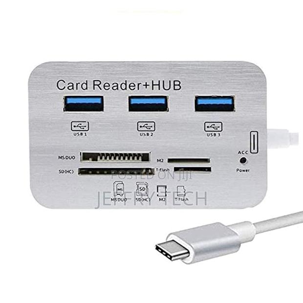 7 in 1 Type C Combo Card Reader Hub, Upto 10 GBPS Ultra Fast Speed, F