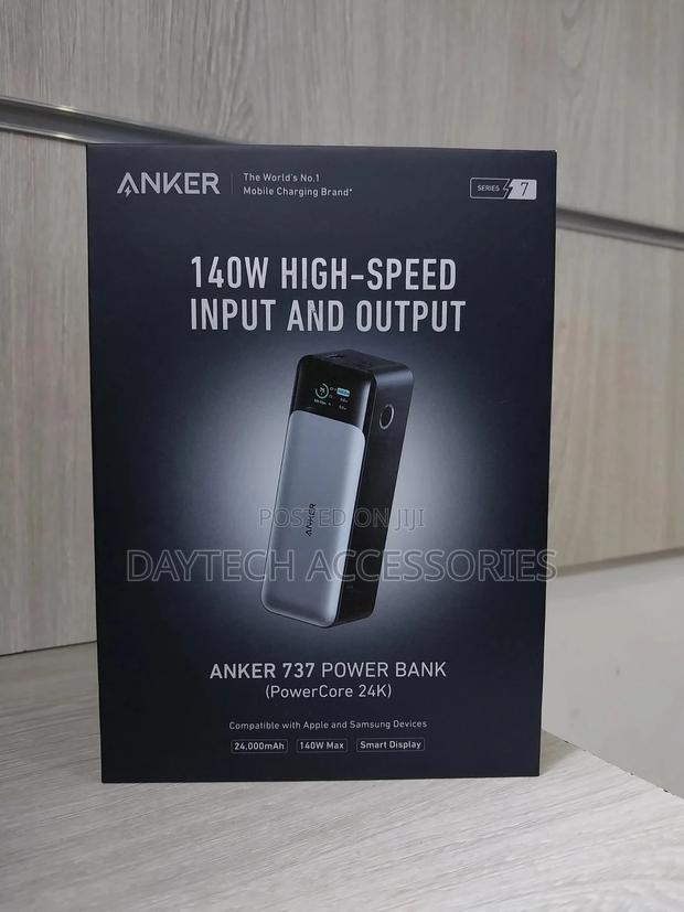 Anker 737 Power Bank (Powercore ) 24,000mah 3-Port Portable Charger