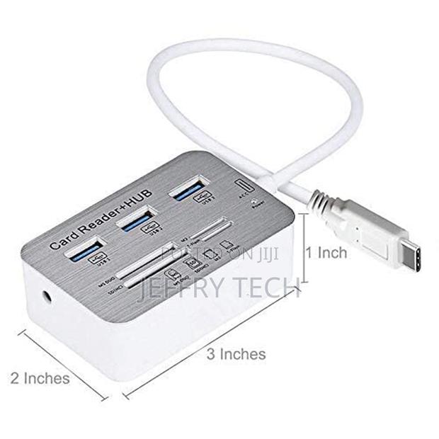 7 in 1 Type C Combo Card Reader Hub, Upto 10 GBPS Ultra Fast Speed, F - thumbnail 3