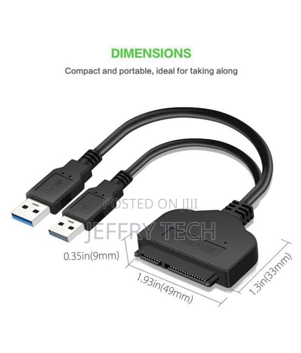 Usb 3.0 to Sata Converter Cable for 2.5 Inch Hard Drive HDD SSD Laptop - thumbnail 2