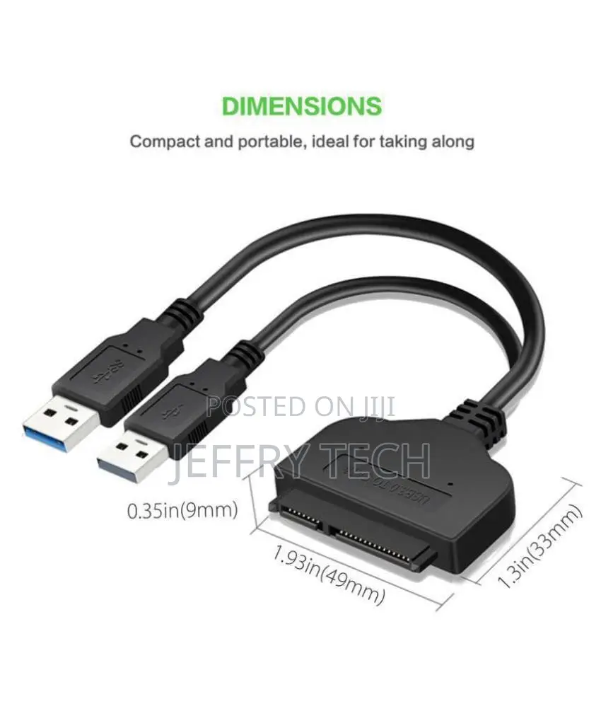 Usb 3.0 to Sata Converter Cable for 2.5 Inch Hard Drive HDD SSD Laptop